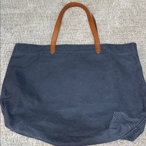 Madewell Canvas Tote Midnight Black